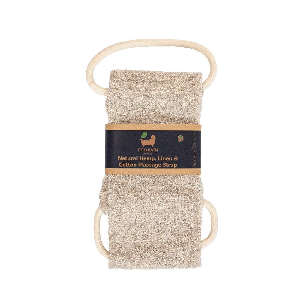 Eco Bath Natural Hemp Linen & Cotton Massage Strap and Glove