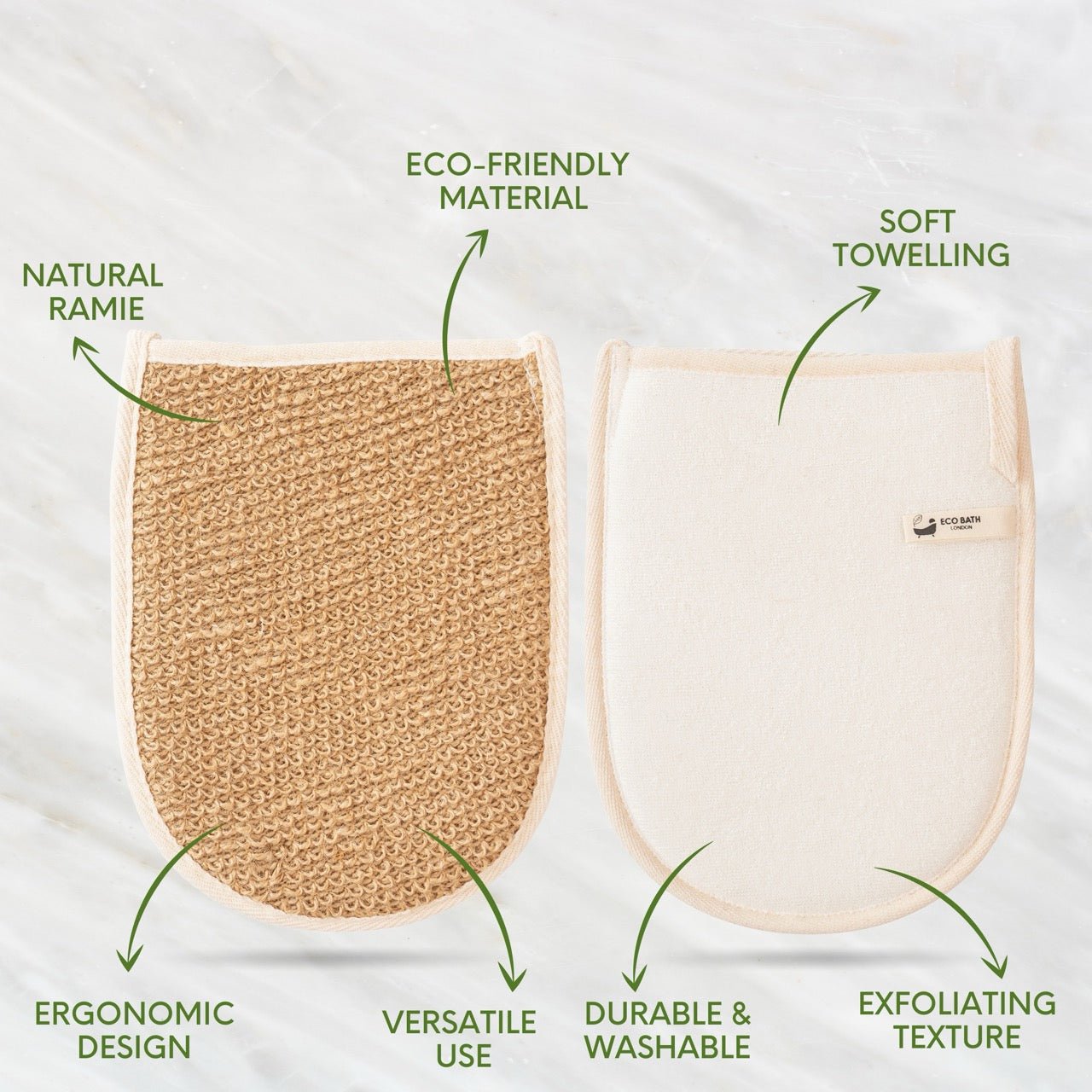 Eco Bath Natural Ramie Bath Mitt