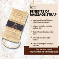 Eco Bath London Natural Cotton & Sisal Back Strap