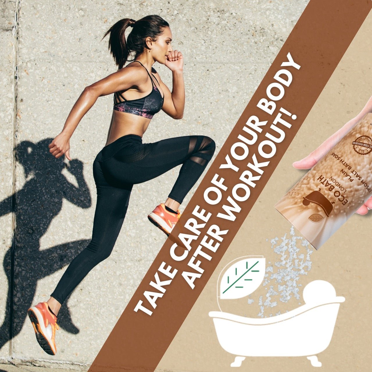 Eco Bath London Plain Epsom Salt Bath Soak - Tube