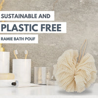 Eco Bath London Ramie Bath Puff - Soft Body Scrubber Bath Sponge