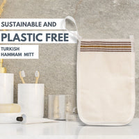 Eco Bath London Turkish Bath Mitt Fine Texture - Skin Exfoliating Glove