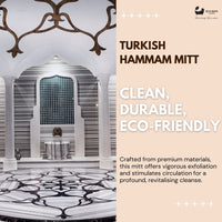 Eco Bath London Turkish Bath Mitt Fine Texture - Skin Exfoliating Glove
