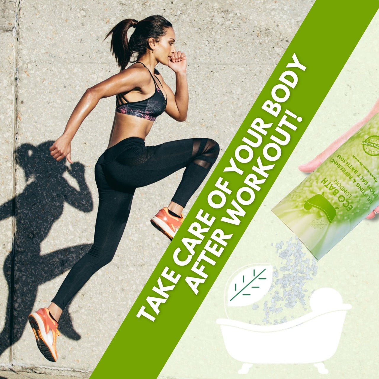 Eco Bath London Uplifting and Refreshing Epsom Salt Bath Soak - Tube