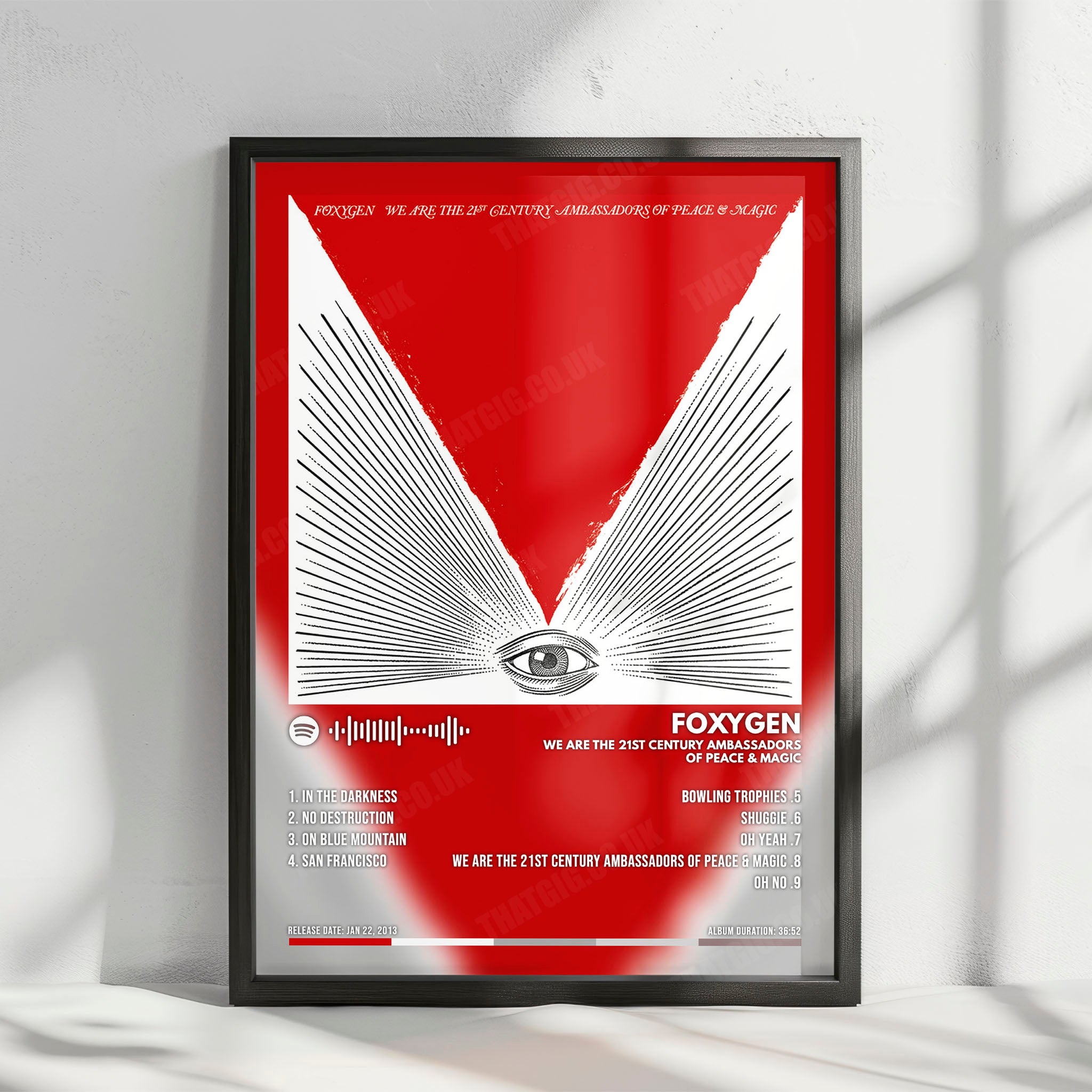Foxygen "We Are the 21st Century Ambassadors of Peace & Magic" Album Cover Poster - with Complete Tracklist