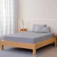 Ella Cotton Dove Grey Luxury Fitted Sheet - 100% Long-Staple Cotton