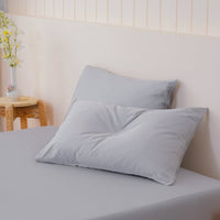 Ella Cotton Dove Grey Luxury Pillowcases Set