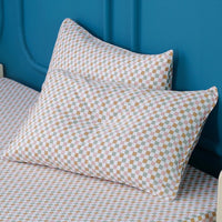 Ella Cotton Gems Checkerboard Pillowcases - Luxurious 400-Thread-Count Comfort