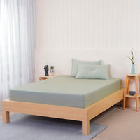 Ella Cotton Sage Green Luxury Fitted Sheet - Ultimate Comfort & Style