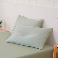 Ella Cotton Sage Green Luxury Pillowcases - Pair of 100% Long-Staple Cotton