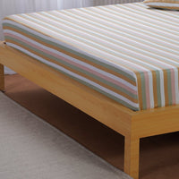 Ella Cotton Serene Stripe Luxury Fitted Sheet