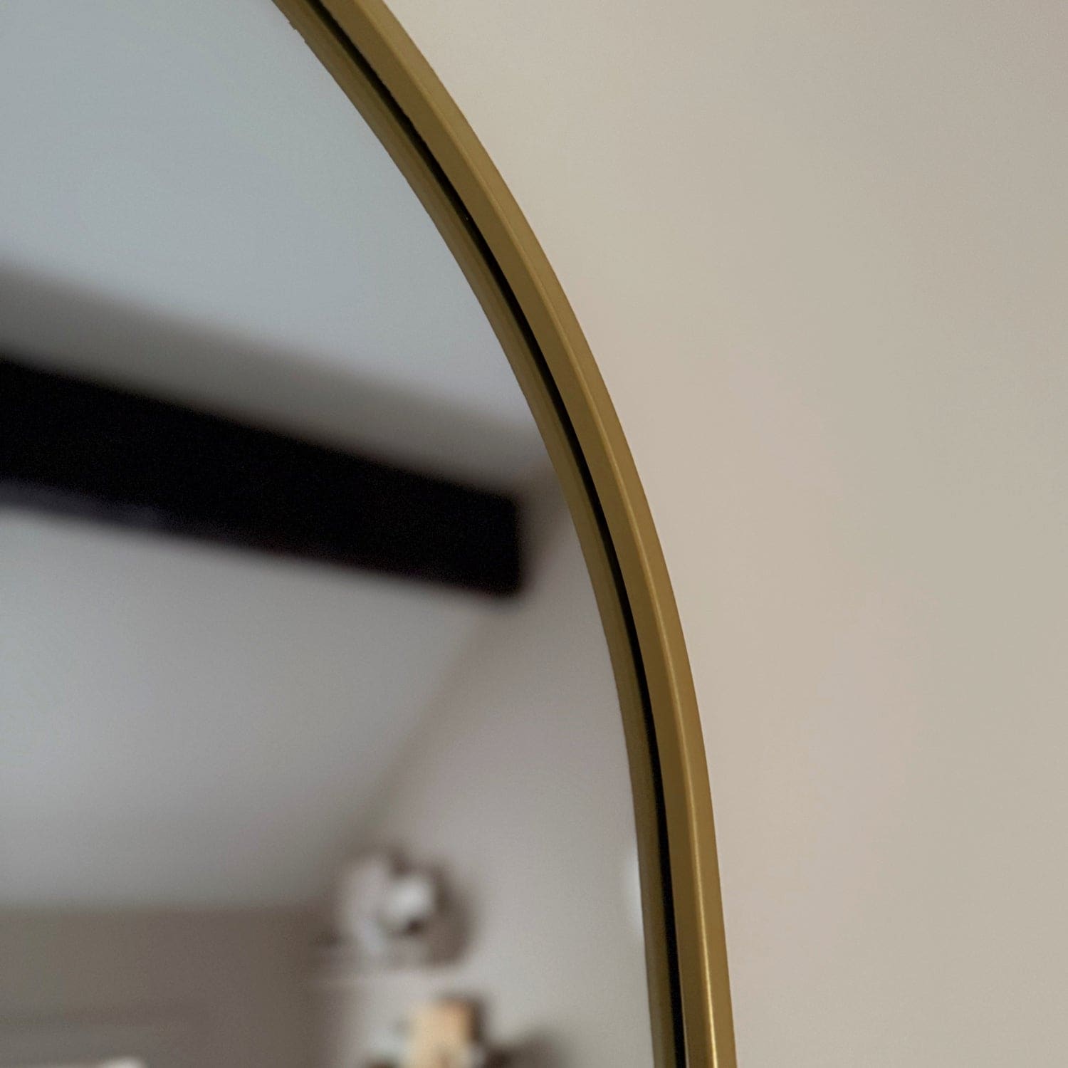 Emi - Gold Metal Runway Oval Mirror - 120cm x 40cm
