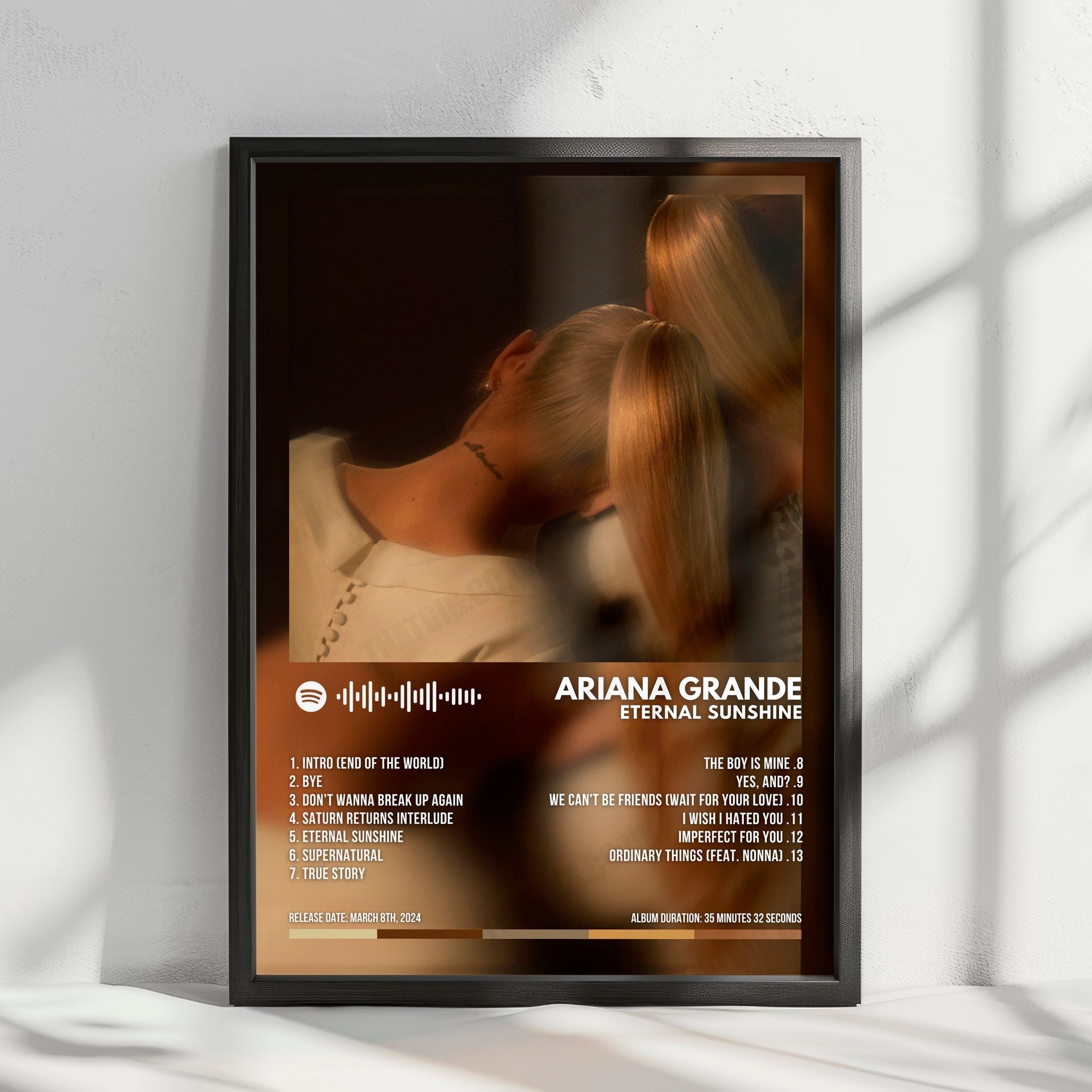 Ariana Grande "Eternal Sunshine" Album Cover Poster - with Complete Tracklist