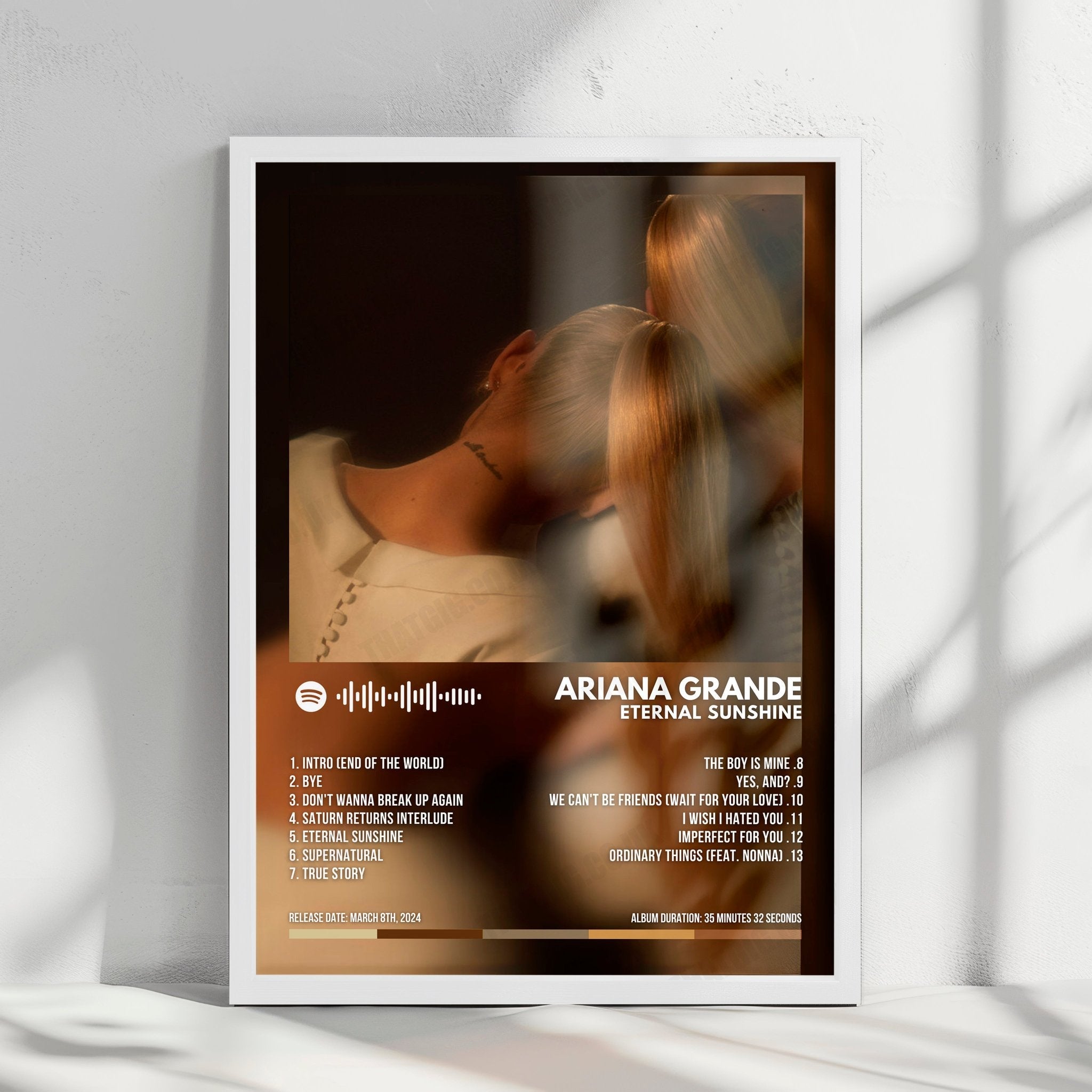 Ariana Grande "Eternal Sunshine" Album Cover Poster - with Complete Tracklist