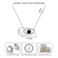 Evil Eye Necklace Created with Zircondia® Crystals