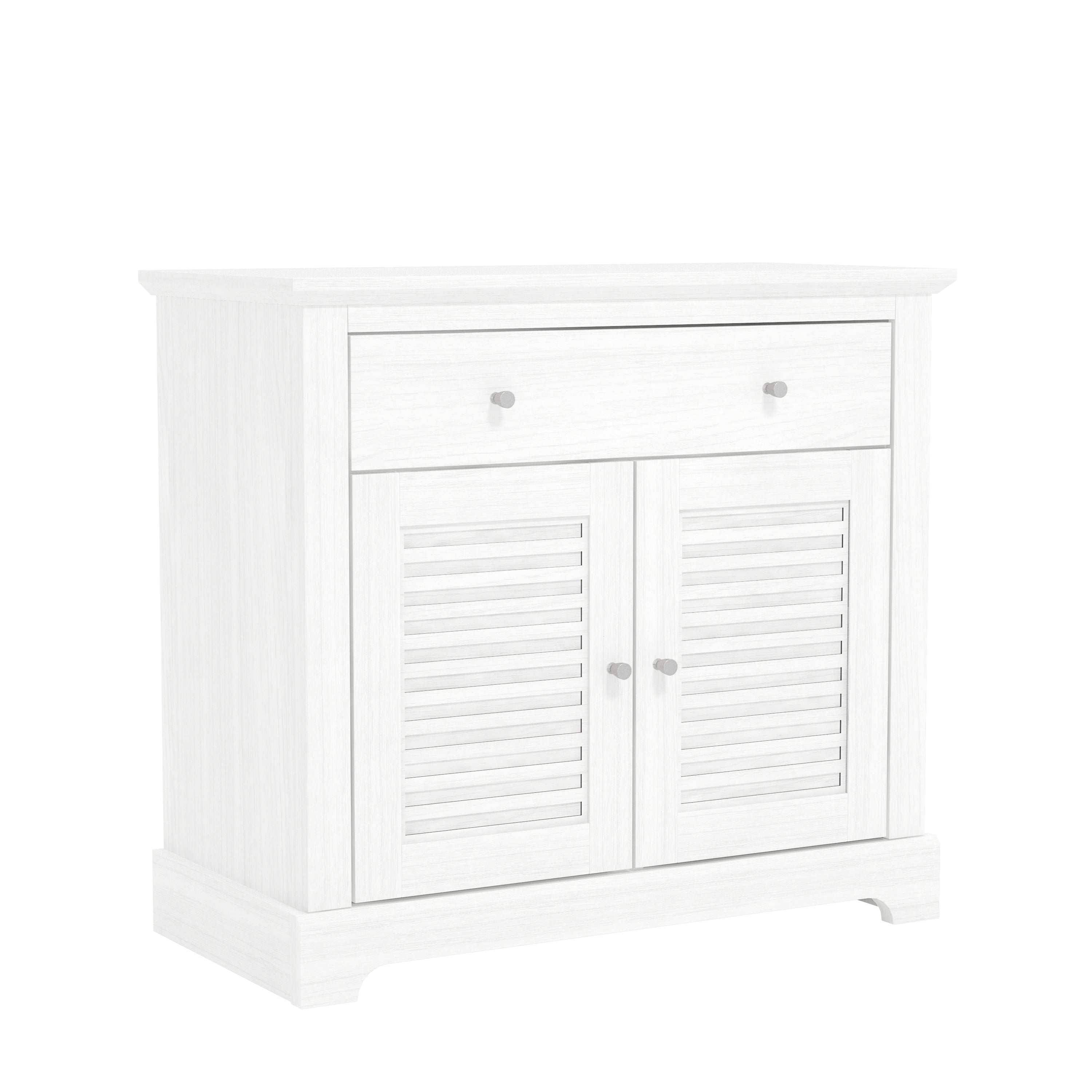 Salcombe Sideboard White 2 Doors 2 Shelves 1 Drawer