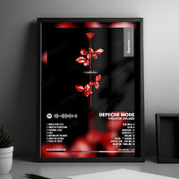 Depeche Mode "Violator" Album Cover Poster - with Complete Tracklist
