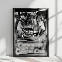 Lana Del Rey "Chemtrails Over The Country Club" Album Cover Poster - with Complete Tracklist