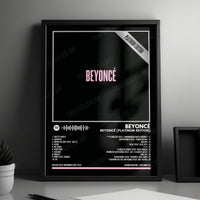 Beyoncé "Beyoncé (Platinum Edition)" Album Cover Poster - with Complete Tracklist
