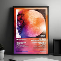 Kid Cudi "Man on the Moon" Album Cover Poster - with Complete Tracklist