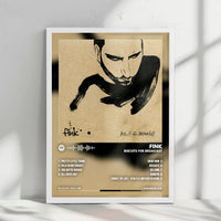 Fink "Biscuits for Breakfast" Album Cover Poster - with Complete Tracklist