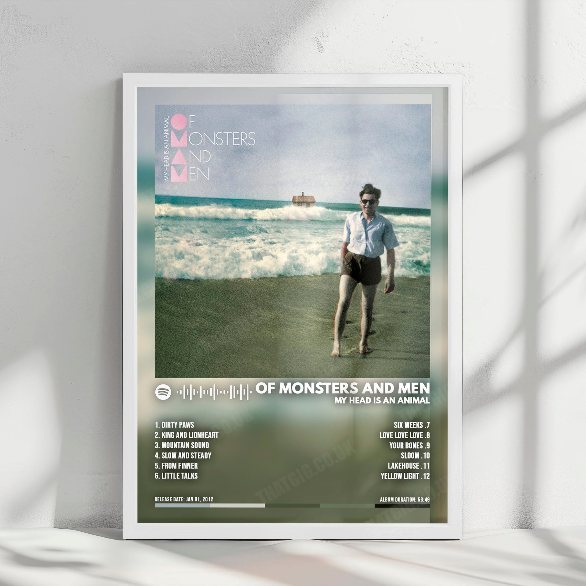 Of Monsters and Men "My Head Is an Animal" Album Cover Poster - with Complete Tracklist