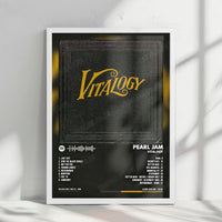 Pearl Jam "Vitalogy" Album Cover Poster - with Complete Tracklist