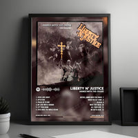 Justice "Cross" Album Cover Poster - with Complete Tracklist