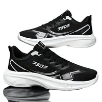 Men's Breathable Geometric Sports Shoes, Low Top Lace-up Hiking & Outdoor Sneakers