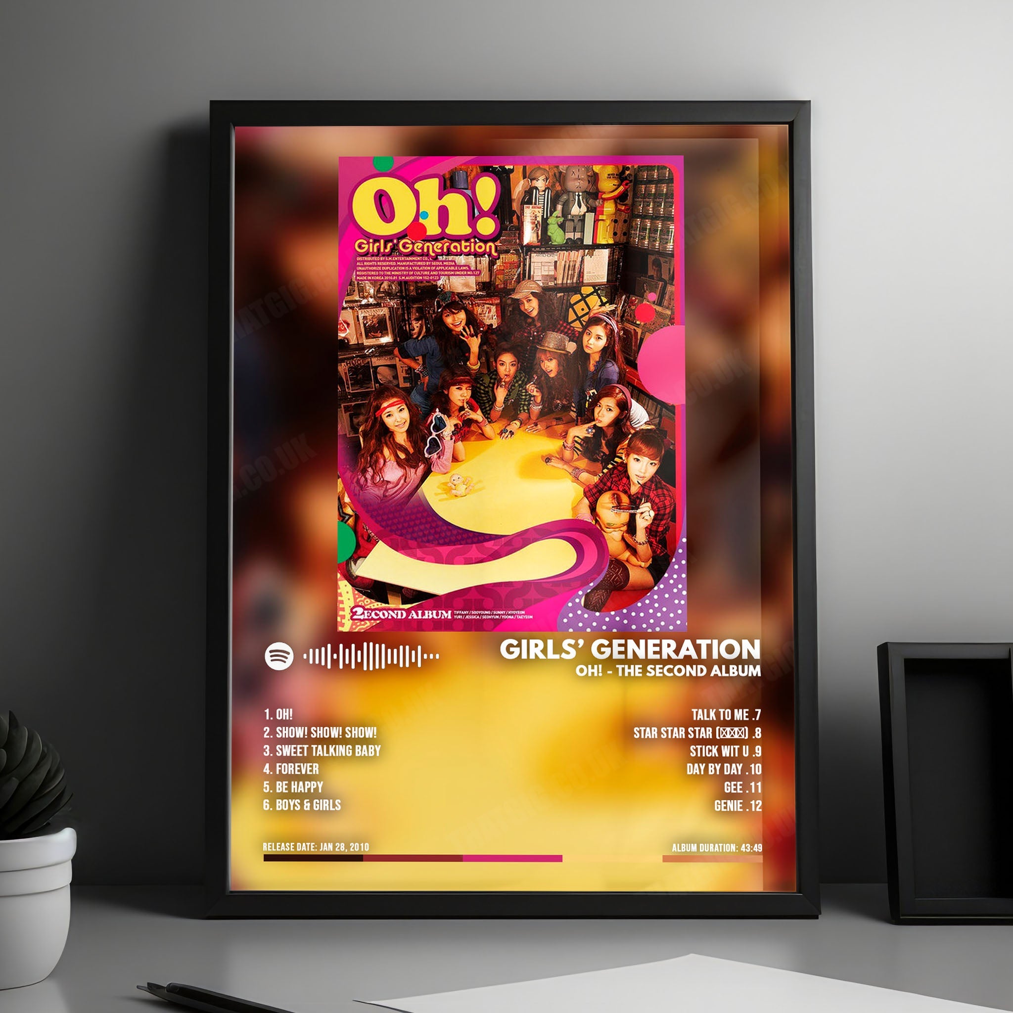 Girls "Album" Album Cover Poster - with Complete Tracklist