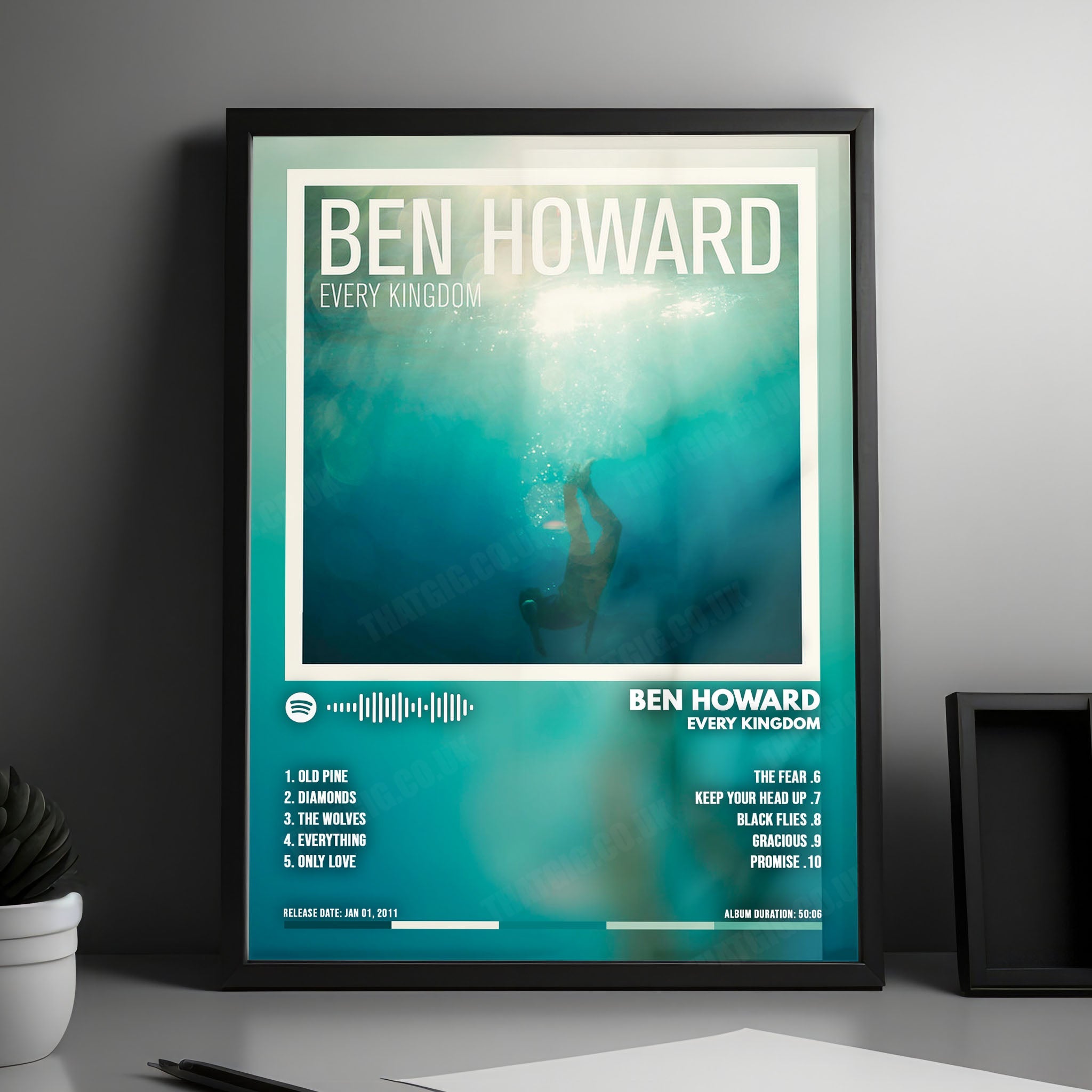 Ben Howard "Every Kingdom" Album Cover Poster - with Complete Tracklist