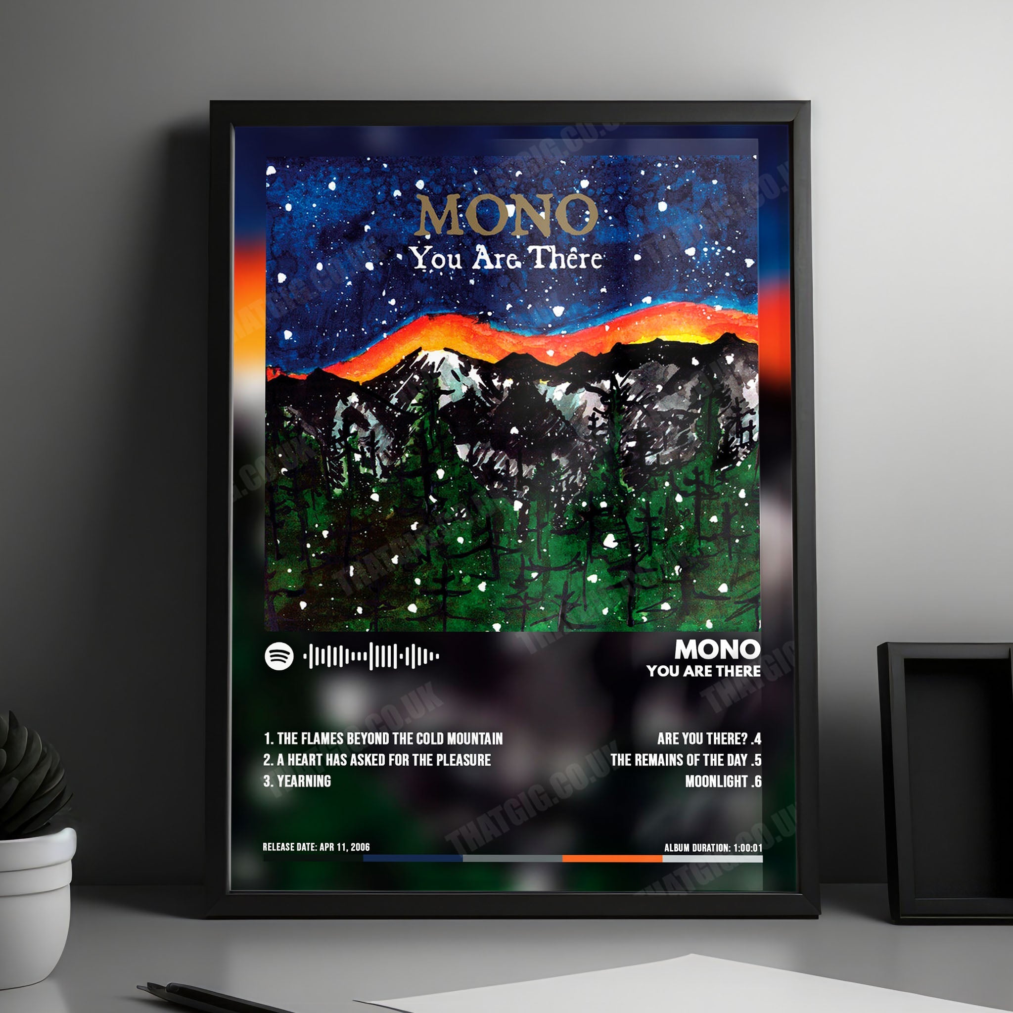 Mono "You Are There" Album Cover Poster - with Complete Tracklist