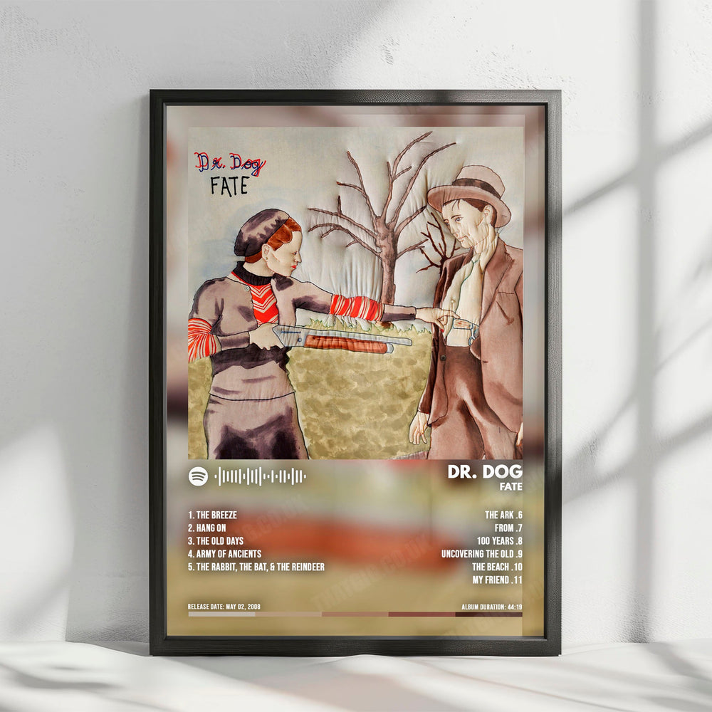 Dr. Dog "Fate" Album Cover Poster - with Complete Tracklist