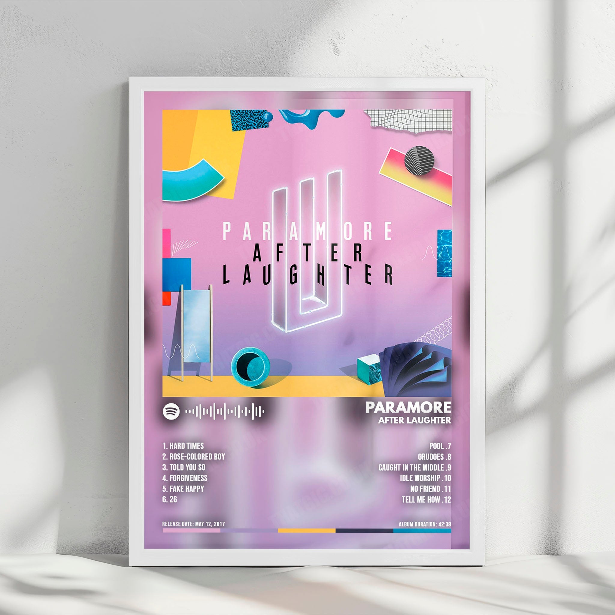 Paramore "After Laughter" Album Cover Poster - with Complete Tracklist