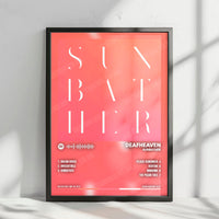 Deafheaven "Sunbather" Album Cover Poster - with Complete Tracklist