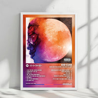 Kid Cudi "Man on the Moon" Album Cover Poster - with Complete Tracklist