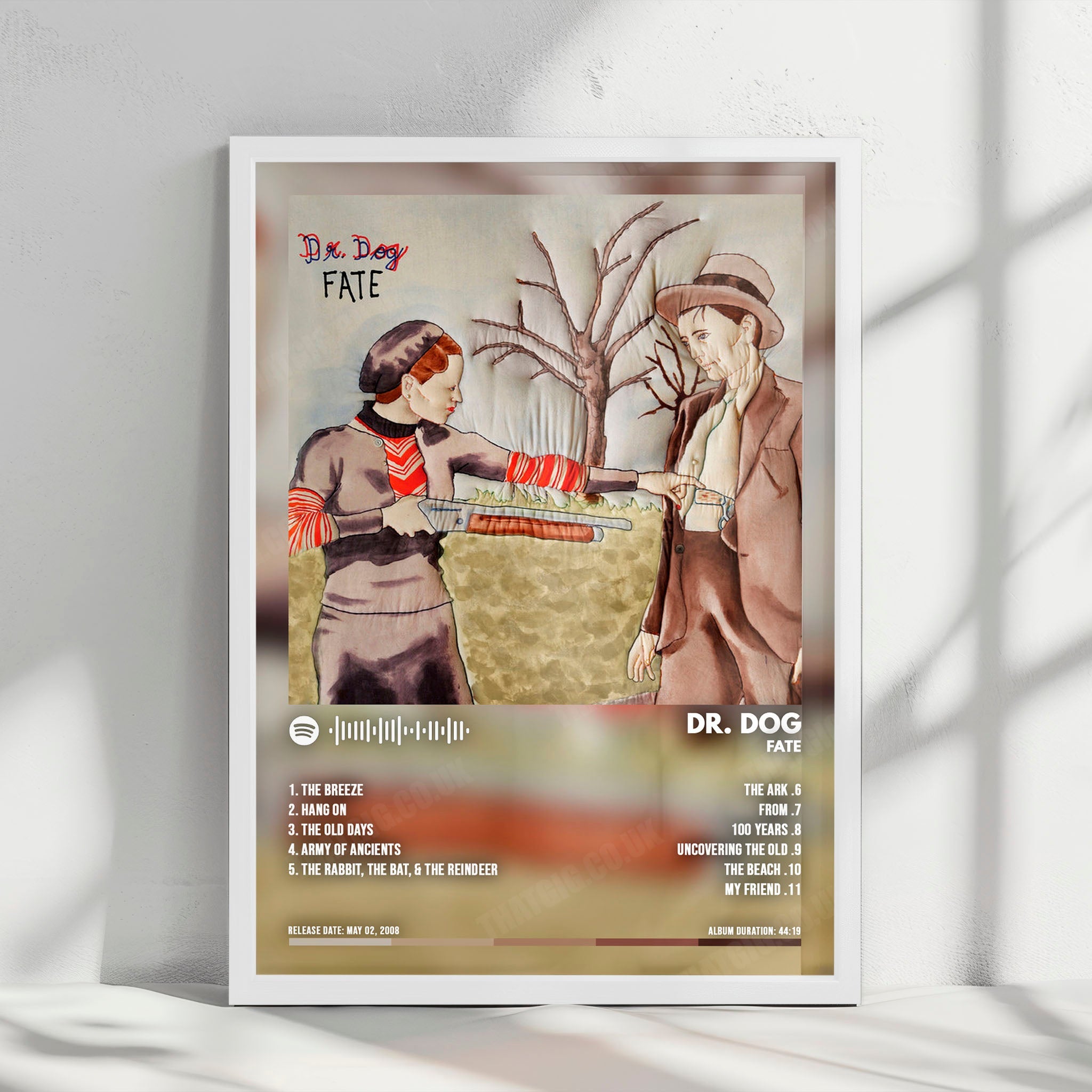 Dr. Dog "Fate" Album Cover Poster - with Complete Tracklist