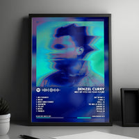 Denzel Curry "Nostalgic 64" Album Cover Poster - with Complete Tracklist