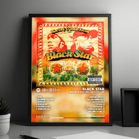 Black Star "Mos Def & Talib Kweli Are Black Star" Album Cover Poster - with Complete Tracklist