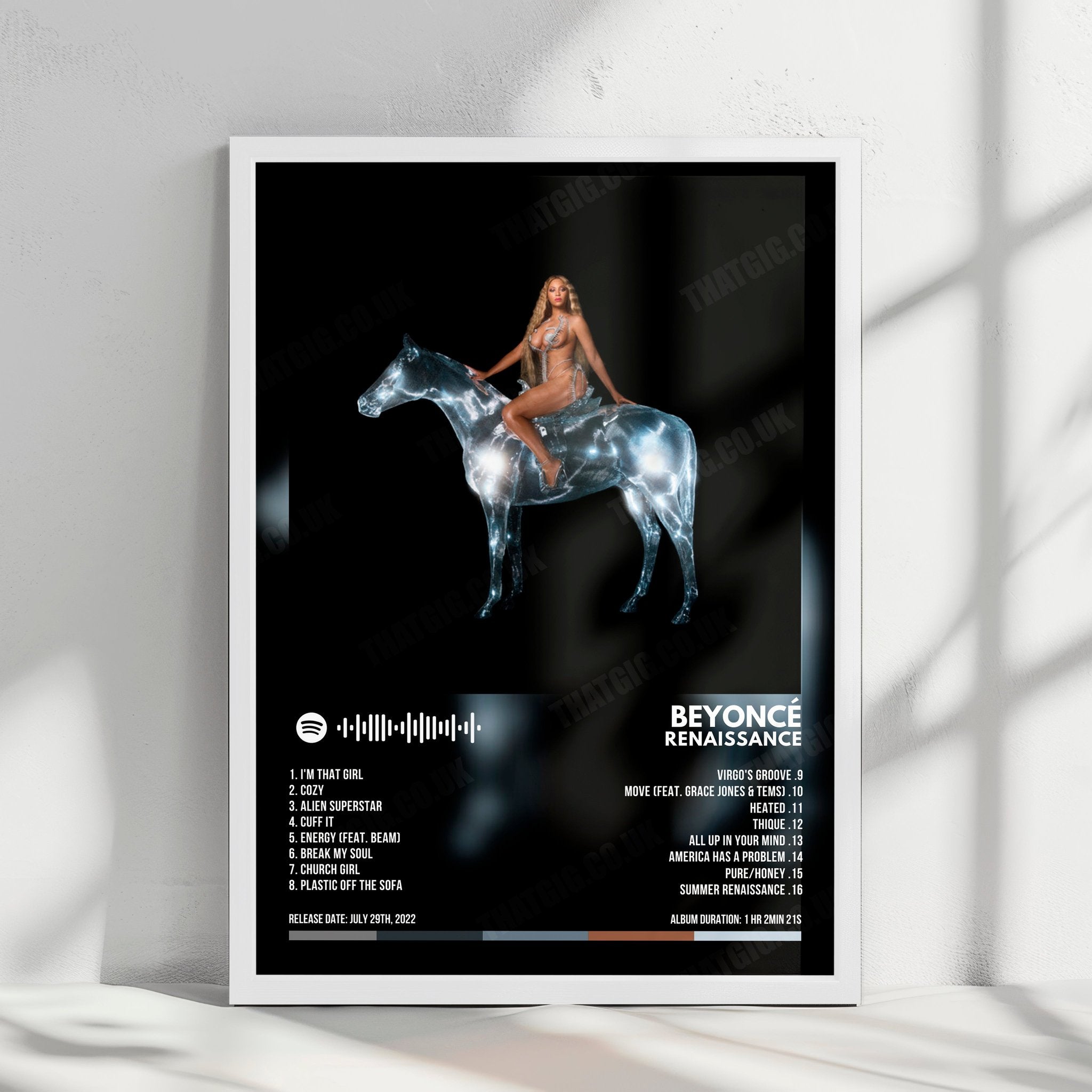 Beyoncé "RENAISSANCE" Album Cover Poster - with Complete Tracklist