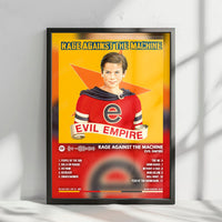 Rage Against the Machine "Evil Empire" Album Cover Poster - with Complete Tracklist