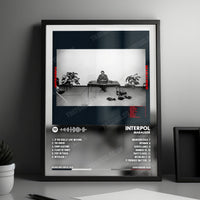 Interpol "Marauder" Album Cover Poster - with Complete Tracklist