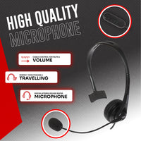 ProSound Single Ear Mono USB-A Headset Boom Microphone Noise Cancellation