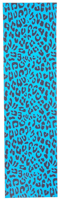 Venom Professional Grade Skateboard Griptape 9" x 33" - Leopard - Neon Blue