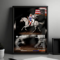 Beyoncé "Cowboy Carter" Album Cover Poster - with Complete Tracklist