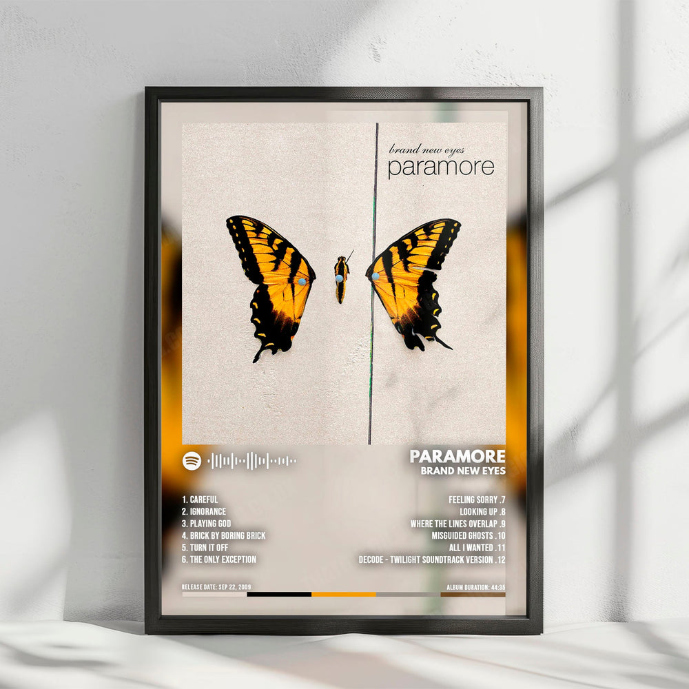 Paramore "Brand New Eyes" Album Cover Poster - with Complete Tracklist
