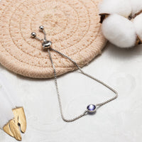 February (Amethyst) Birthstone Bracelet Created with Zircondia® Crystals