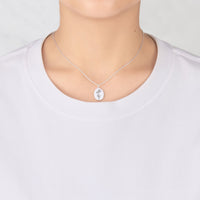 February Birth Flower Violet Necklace with Card