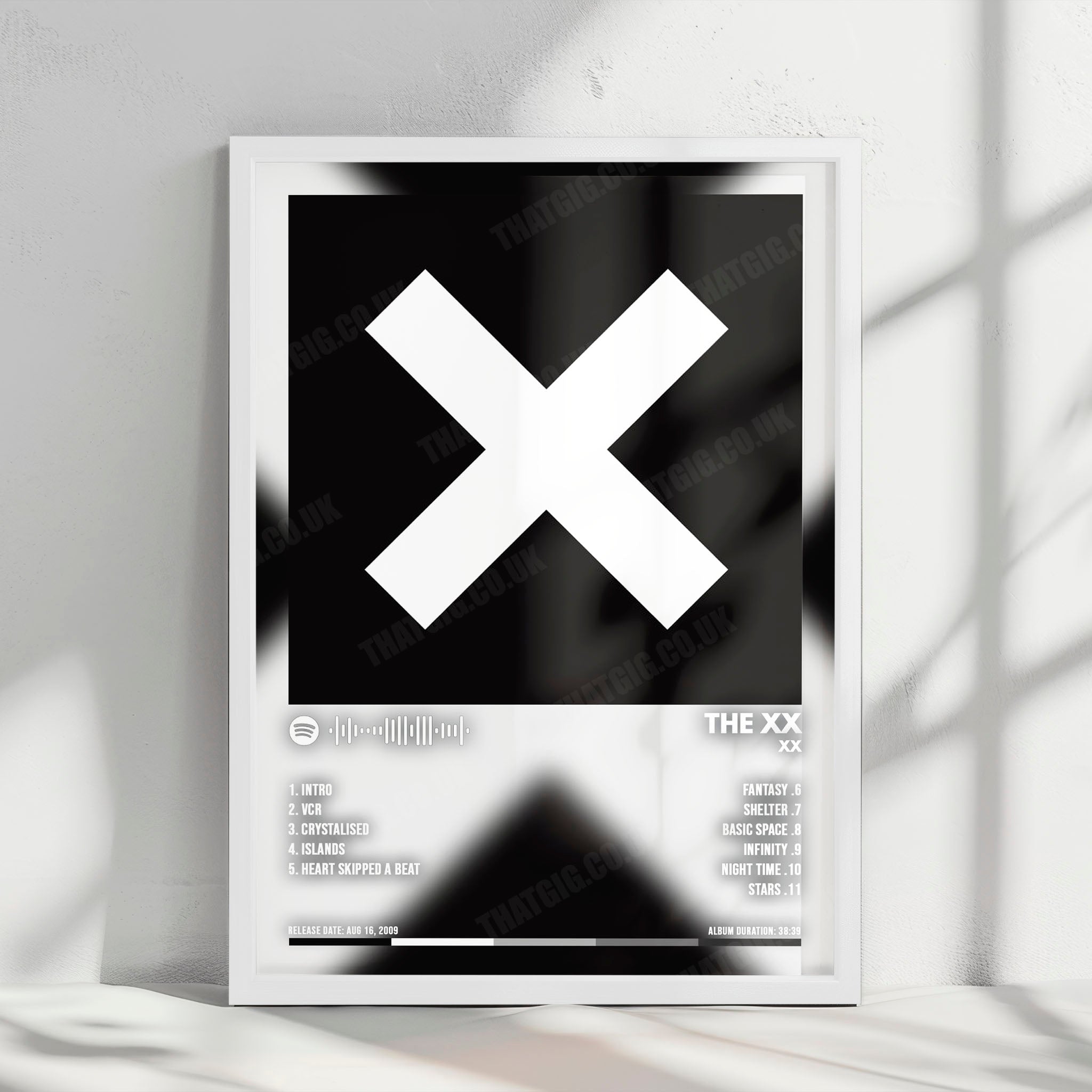 The xx "xx" Album Cover Poster - with Complete Tracklist