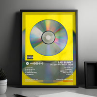 Bad Bunny "Las Que No Iban a Salir" Album Cover Poster - with Complete Tracklist